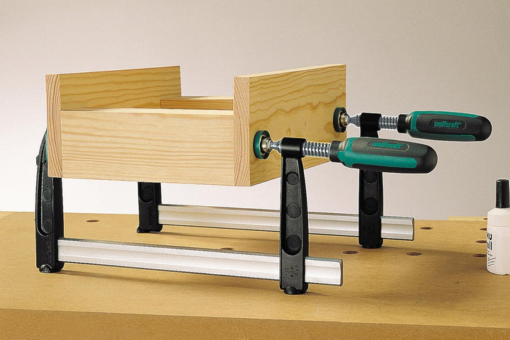 wolfcraft 3622000 SZ 120-700, Schraubzwinge, 120 mm Ausladung 120 / 700, mehrfarbig 120/700mm, 120/7
