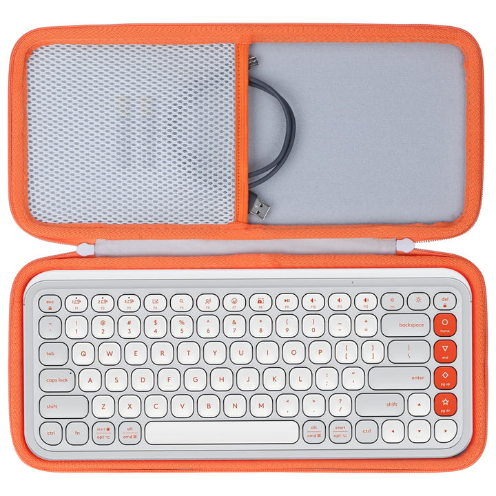 Lebakort Hart Schutz Hülle Etui Tasche für Logitech POP ICON Keys Tastatur | Hartschale, Weiches Inn