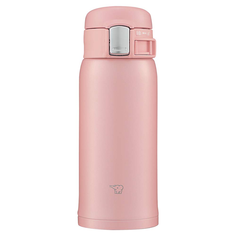 Zojirushi SM-SF36-PA Wasserflasche, Direkttrinken, One-Touch-Öffnung, Edelstahlbecher, 12 fl oz (360
