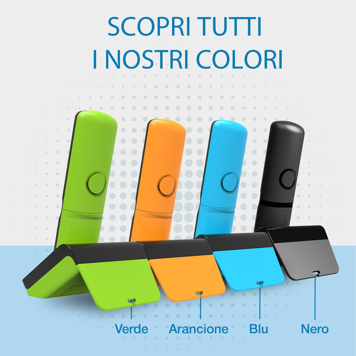 Alcatel S280 Schwarz und Blau, Freisprecheinrichtung, Anrufsperre, Telefonbuch mit 50 Namen und Numm