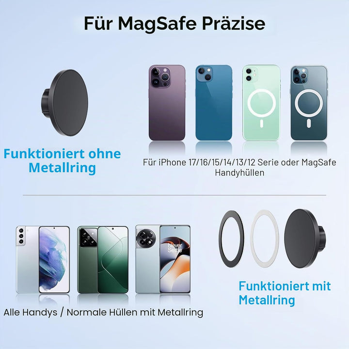 EEEKit Auto Getränkehalter Handyhalterung, Universal Magnetische Becherhalterung Kompatibel mit Mags