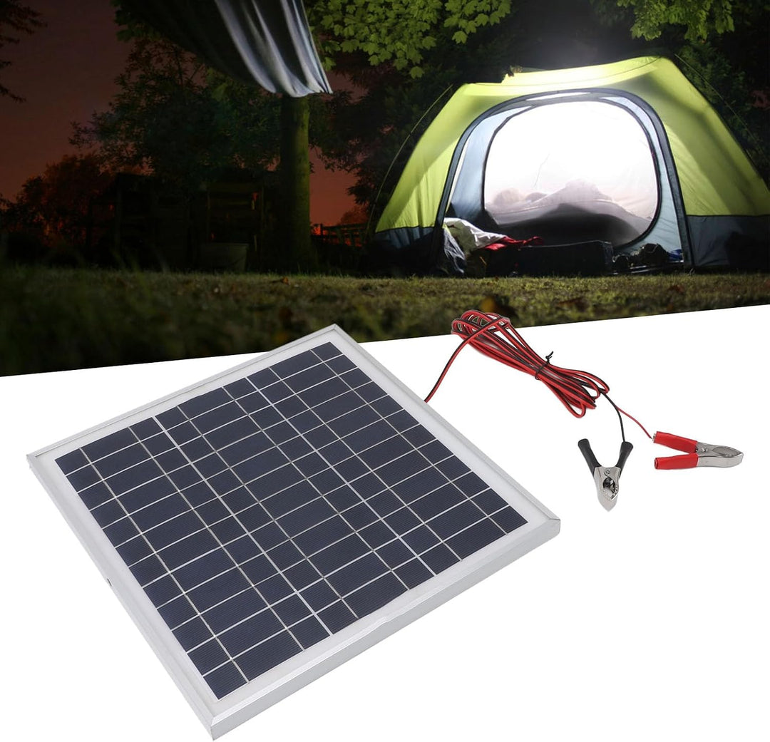 50 W 18 V Solarpanel, Monokristallines Silizium-Solarpanel-Ladegerät für Auto, Boot, Marine, Wohnmob