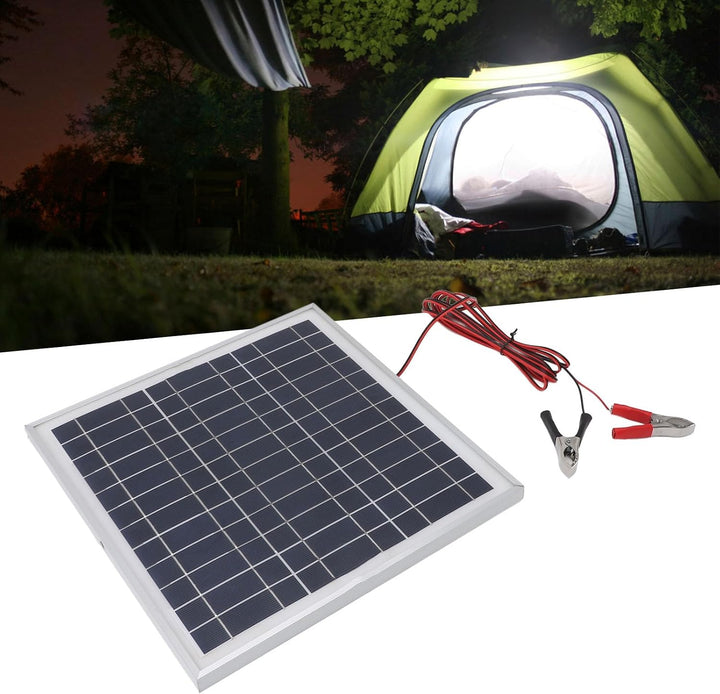 50 W 18 V Solarpanel, Monokristallines Silizium-Solarpanel-Ladegerät für Auto, Boot, Marine, Wohnmob