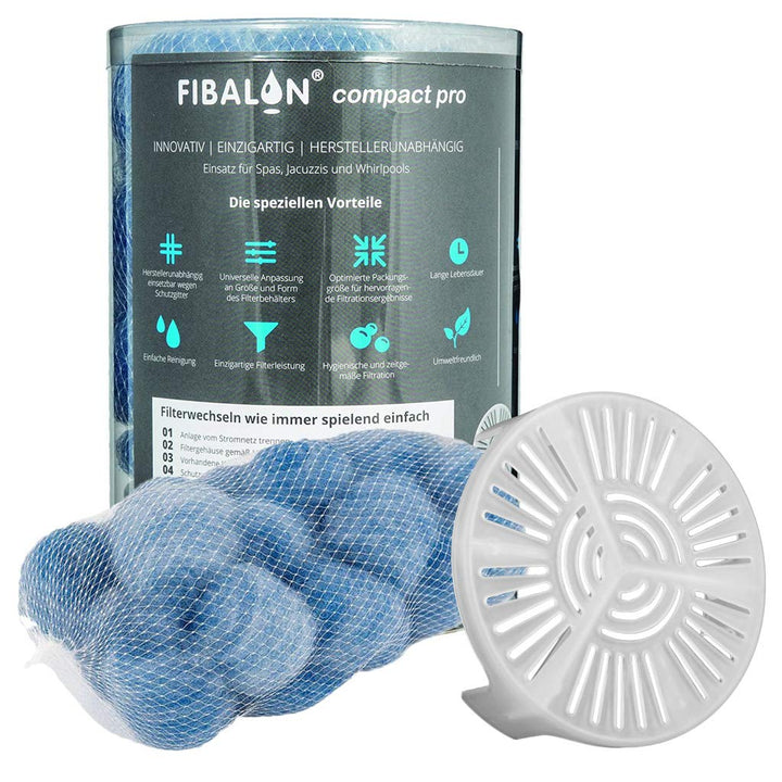 well2wellness FIBALON COMPACT PRO - Universelle + optimierte Filterlösung für Whirlpool, Jakuzzi + S