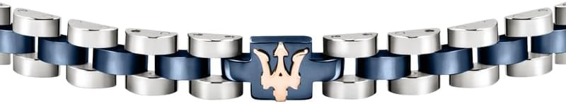 Maserati Jewels Herrenarmband, 21 cm, aus Edelstahl, PVD - JM320AST08, Blau
