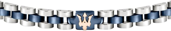 Maserati Jewels Herrenarmband, 21 cm, aus Edelstahl, PVD - JM320AST08, Blau
