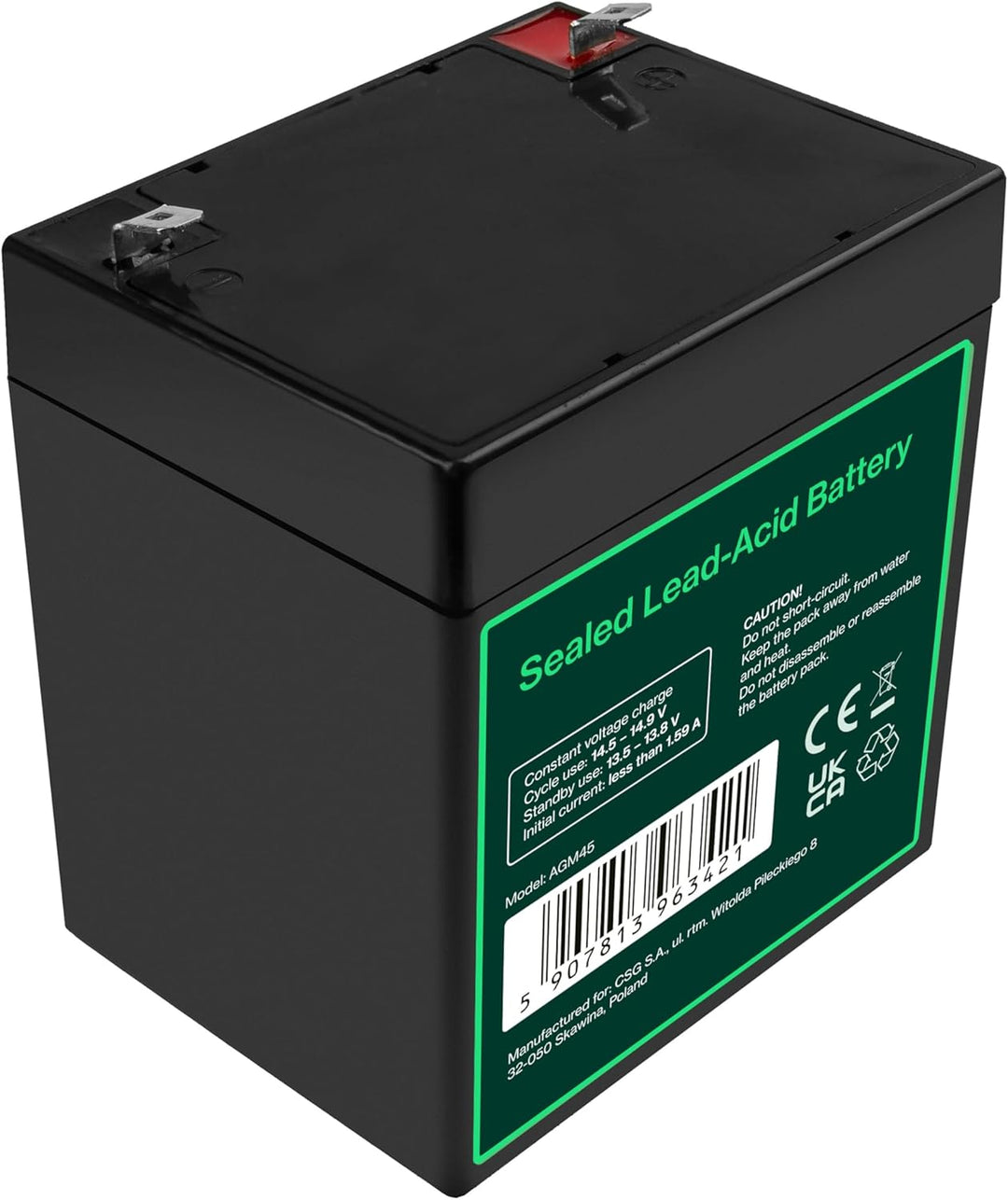 Green Cell® AGM 12V 5,3Ah Akku Vlies Batterie VRLA Blei Batterie Bleiakku Ersatzakku Akkubatterie Ve