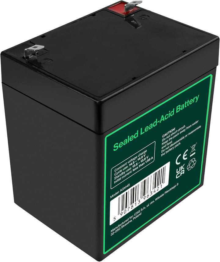 Green Cell® AGM 12V 5,3Ah Akku Vlies Batterie VRLA Blei Batterie Bleiakku Ersatzakku Akkubatterie Ve