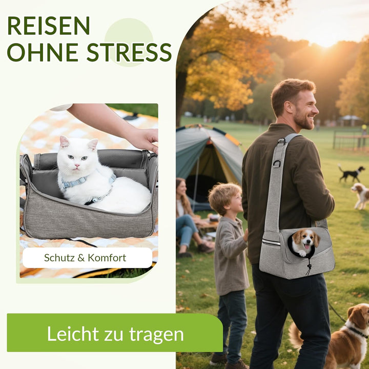 ALLSOPETS Hundetasche Tragetuch Hund Schultertasche Katzentragetasche Haustiere Tasche für Katzen un