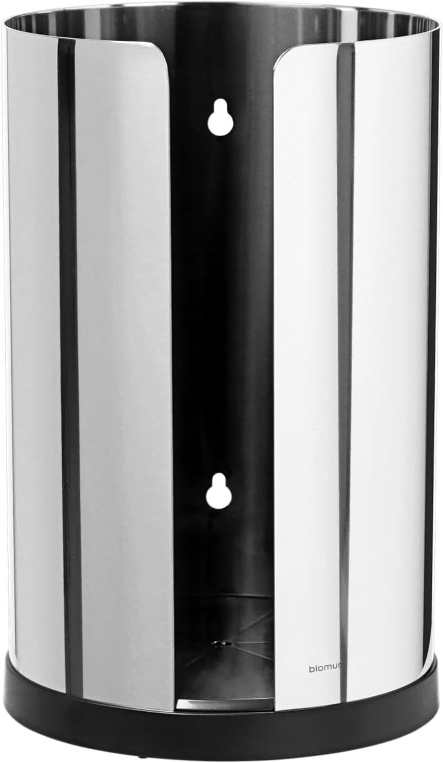 blomus -NEXIO- WC-Rollenhalter aus poliertem Edelstahl, exklusiver Toilettenpapierhalter mit Platz f