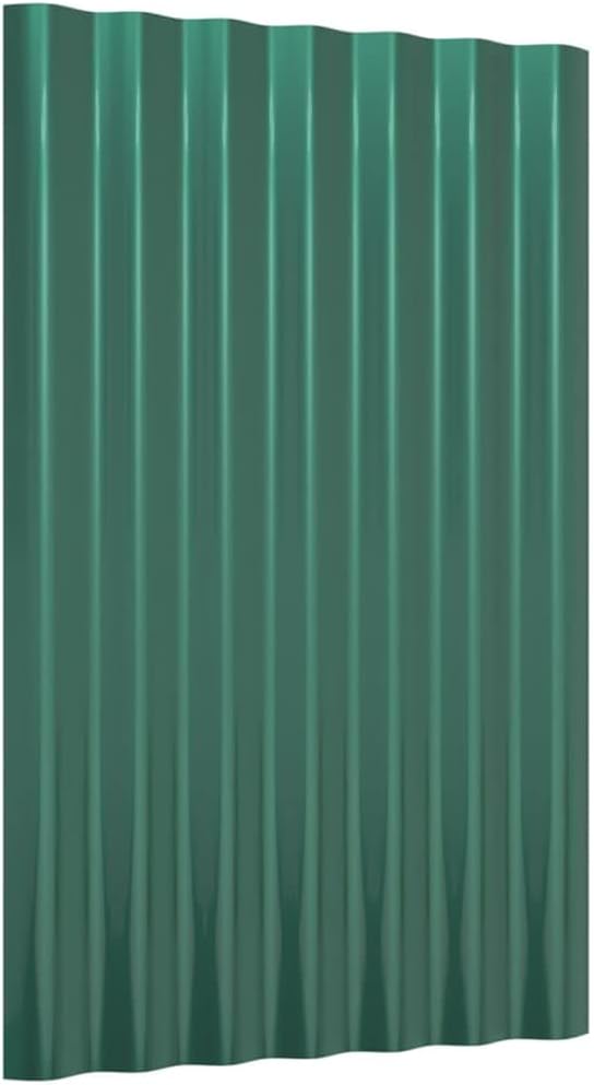 ACAGALA Dachpaneele Wellplatte aus Metall 60 x 36 cm | 12 STK. verzinkte Stahlbleche Wandplatte Meta