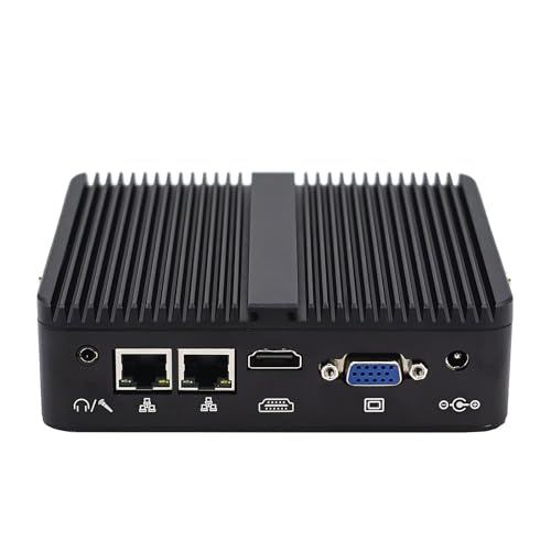 Super Kleiner PC Lüfterloser Mini-Computer Desktop-PC Celeron J4125, 8GB DDR4 RAM, 256GB SSD, Indust