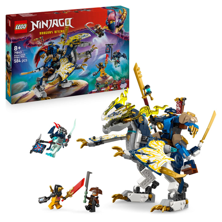 LEGO NINJAGO Rogues Mech-Drachenreiter - Ninja-Spielzeug mit Drachen, 4 Minifiguren und Ausrüstung -