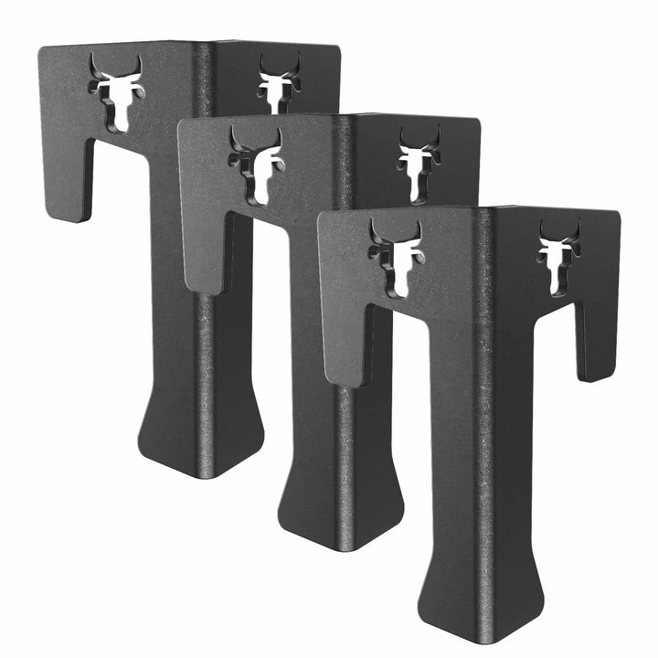 teileplus24 AH-02 Abstandshalter Grillring| 3er Set | Metall | mit Logo | für Feuertonnen, Grillplat