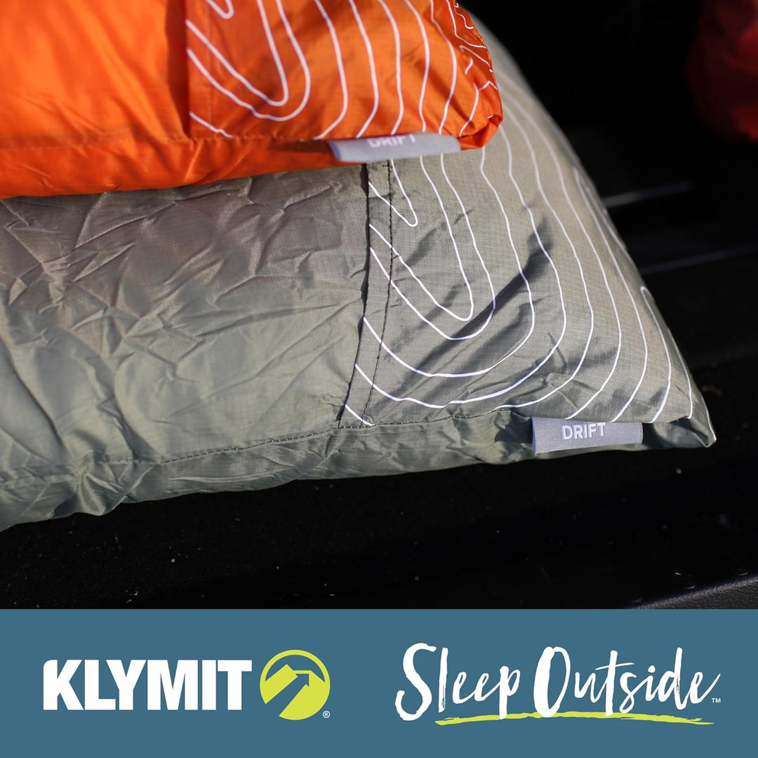 Klymit Unisex's Drift Camping Pillow, Orange, L L (1er Pack) Orange, L (1er Pack) Orange