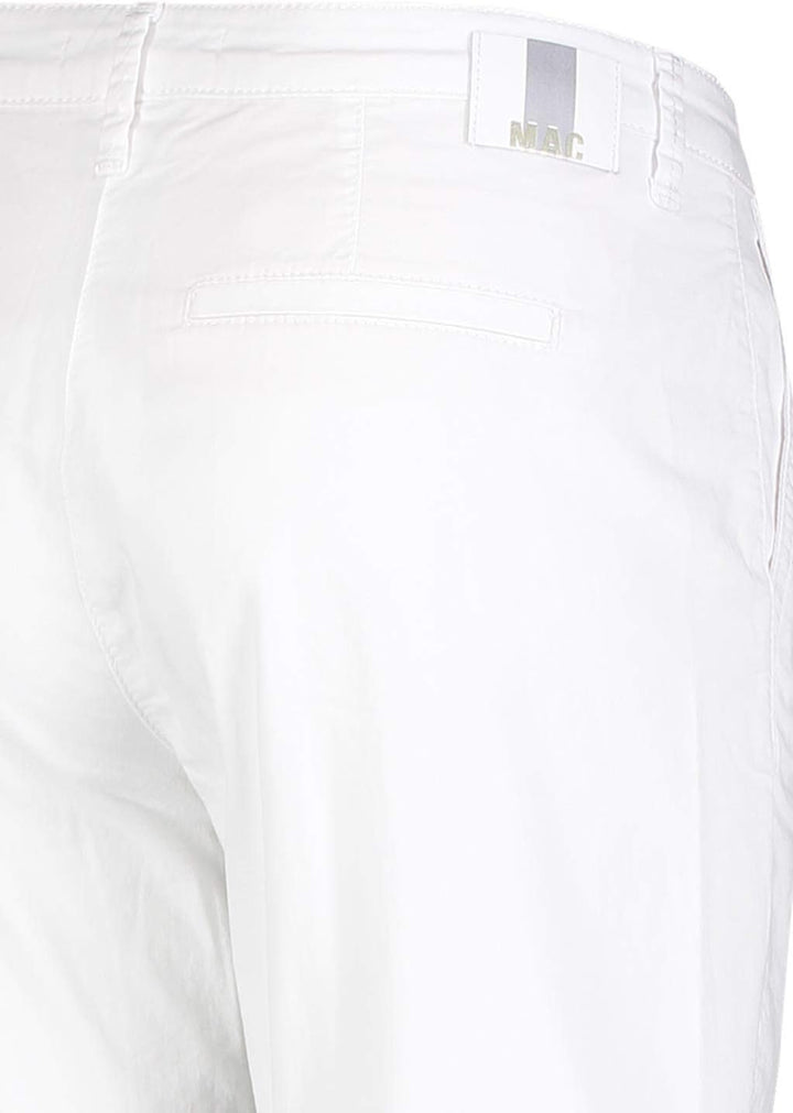 MAC Jeans MCA Damen Chino Shorts per Pack Weiss (White 010), W44(Herstellergrösse: 44/09)