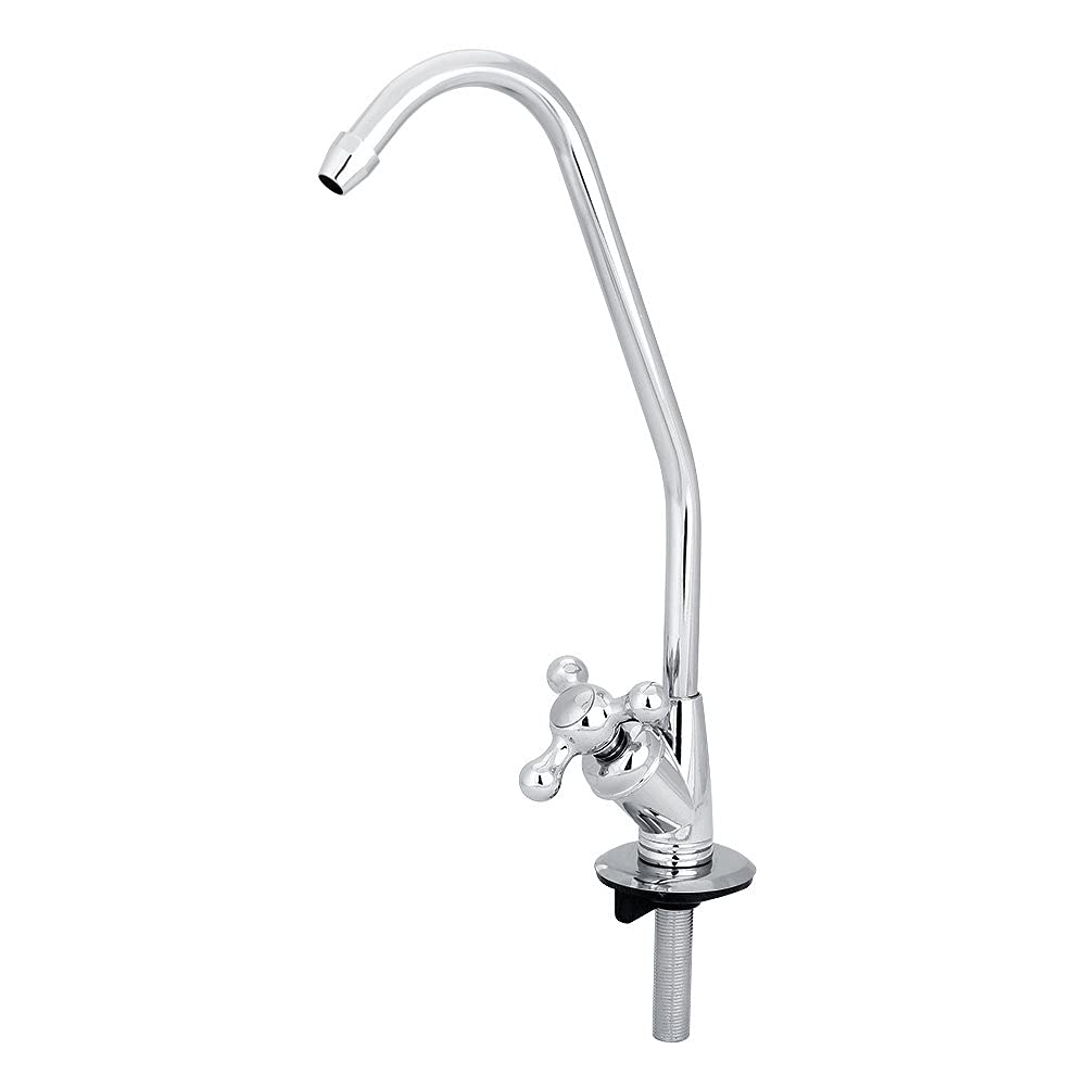 Trinkwasserhahn 1/4 Zoll, Edelstahl Wasserhahn für Filter &amp; Osmoseanlagen, 360° Schwenkbar, 10 mm Ve