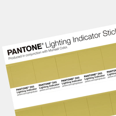 Pantone Lighting Indicator Stickers D65, LNDS-1PK-D65, mehrfarbig, Lighting Indicator Stickers D65