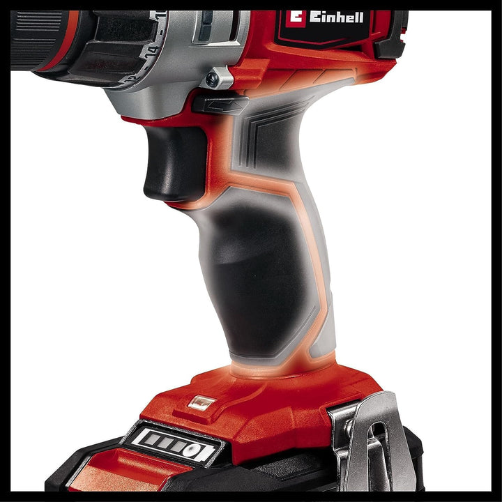Einhell Akkuschrauber TE-CD 18/2 Li Power X-Change (Li-Ion, 18 V, 2 Gang, 44 Nm, LED-Licht, Koffer,