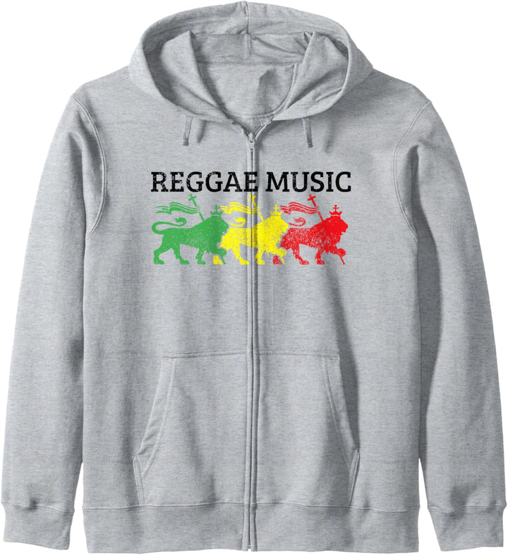 Reggae Musik Rastafari Jamaika Lion Of Judah Rasta Geschenk Kapuzenjacke