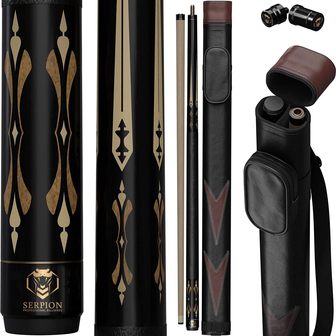 Serpion - Pool Queue Stick 100% kanadisches Ahornholz Professioneller Billard Pool Queue Stick mit H