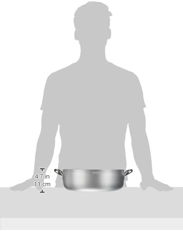 Töpfe Agnelli Casserole Zylindrische, Nieder, Radiant, Aluminium, Dicke 5 mm, mit 2 Griffen aus Stah