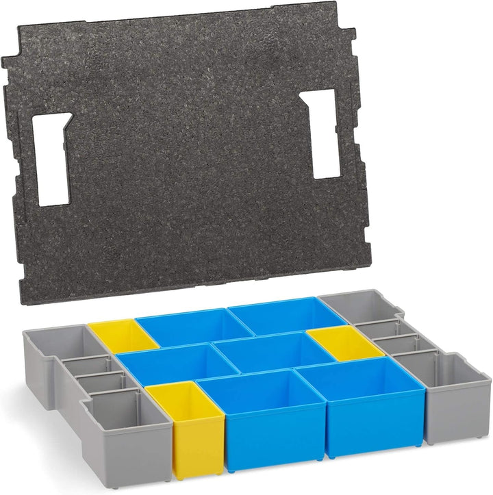 Bosch Sortimo L-Boxx 102 Werkzeugkoffer-Set • professional blau ohne Logo • bestückt mit Ordnungssys