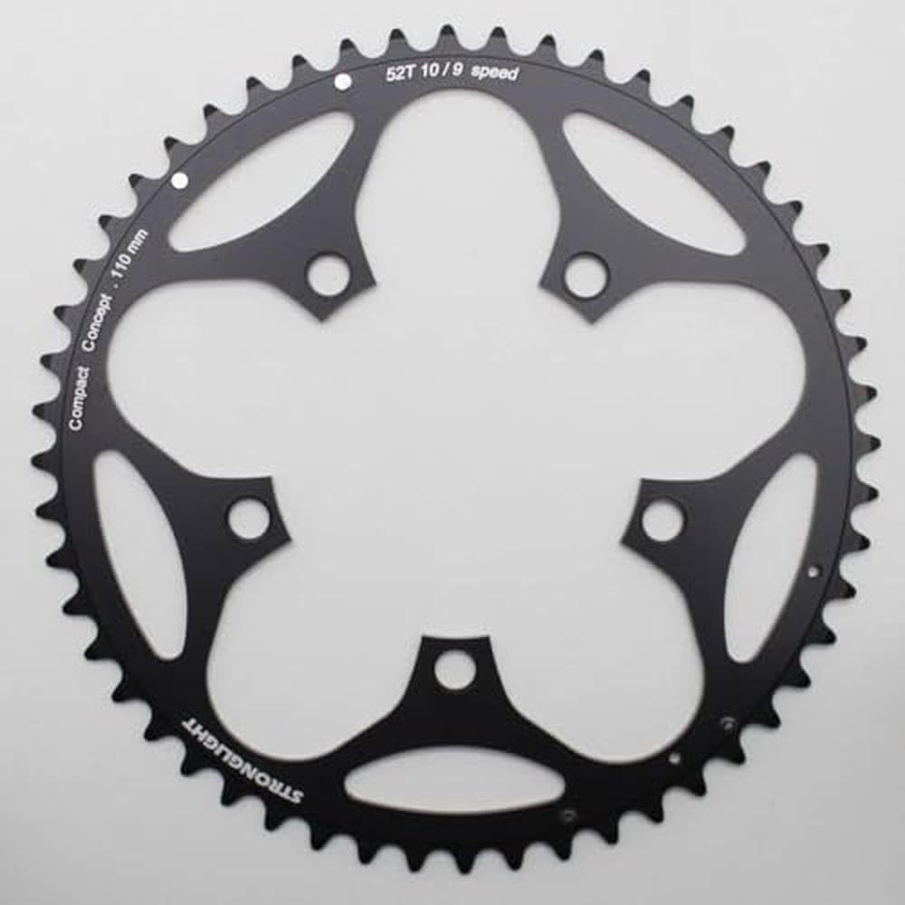 Stronglight Kettenblatt 52 zähne Schwarz, 52 zähne Schwarz