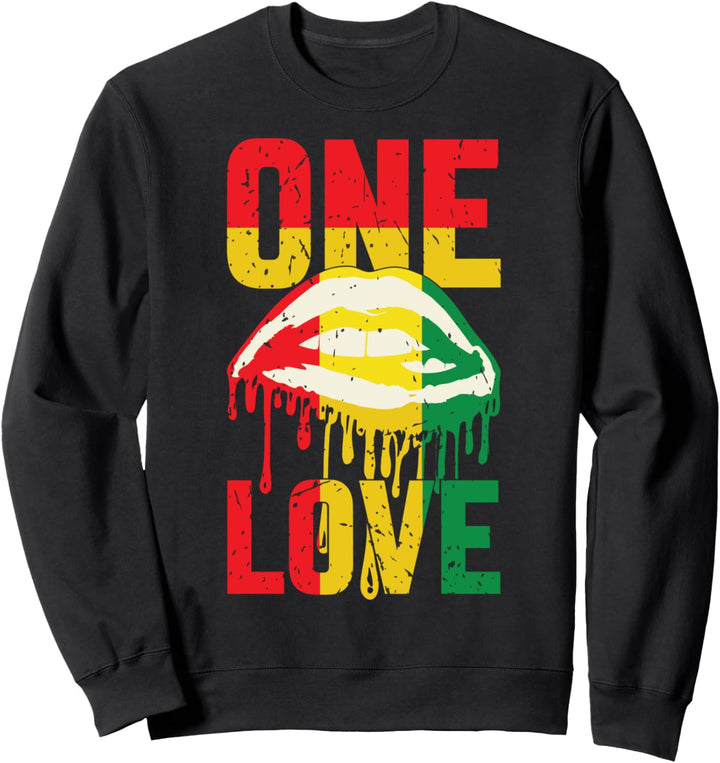 Jamaika Reggae Musik Rasta Stolz Frieden Liebe Sweatshirt