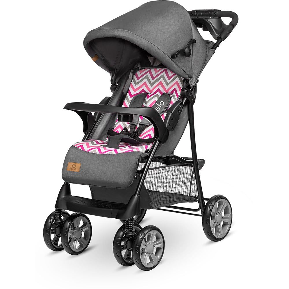 LIONELO Emma Plus Kinderwagen bis zu 15 kg, Kindersportwagen, leicht modern klein Buggy mit Liegepos