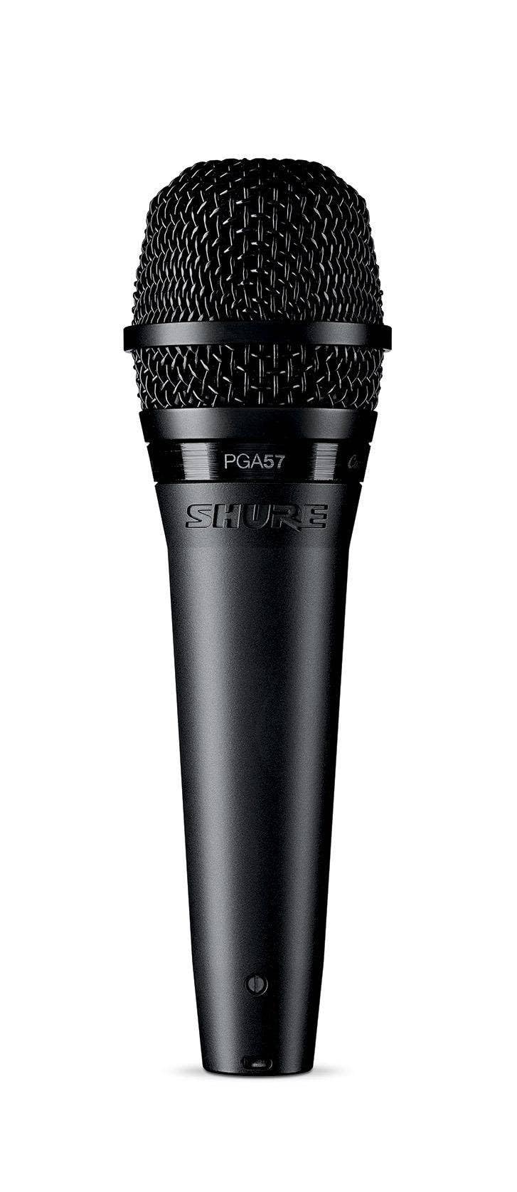 Shure PGA57 Dynamisches Instrumentenmikrofon mit Nierencharakteristik, inkl. XLR-Kabel Schwarz PGA57