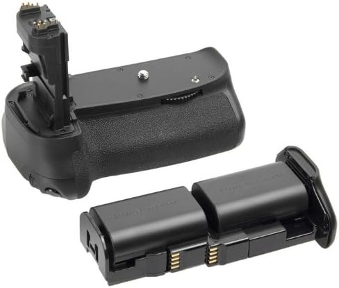 ayex Batteriegriff Kompatibel mit Canon EOS 70D 80D & 90D + 2 x LP-E6N Akku Powerpack mit Hochformat