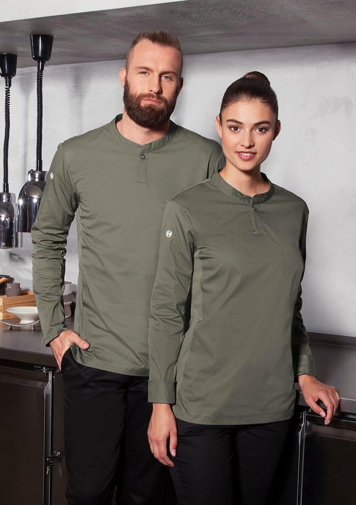Karlowsky Herren Langarm Arbeitsshirt Performance 60% Baumwolle, 40% Polyester 4XL Salbei, 4XL Salbe