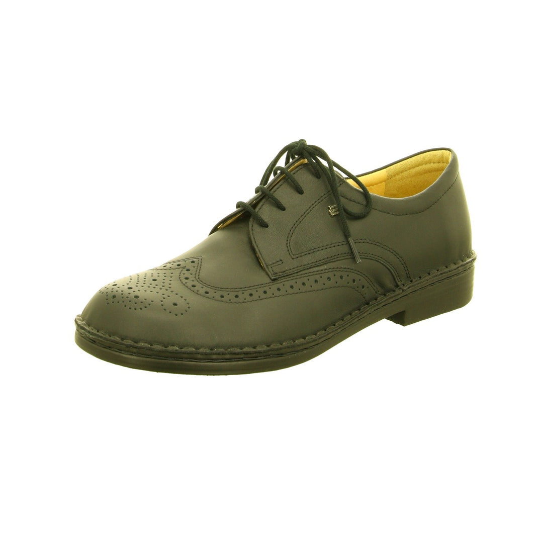 Finn Comfort Herren Budapest Brogue Schnürhalbschuhe 45.5 EU Schwarz, 45.5 EU Schwarz