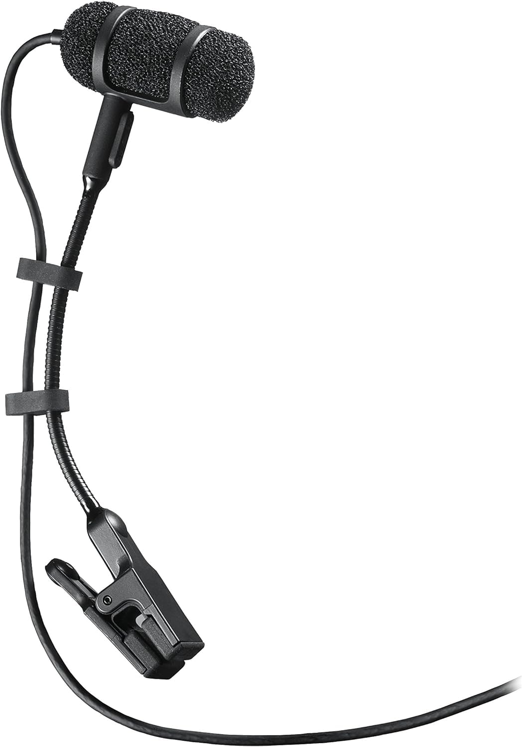 Audio-Technica PRO35 Kondensatormikrofon mit Clip für Instrument, Schwarz