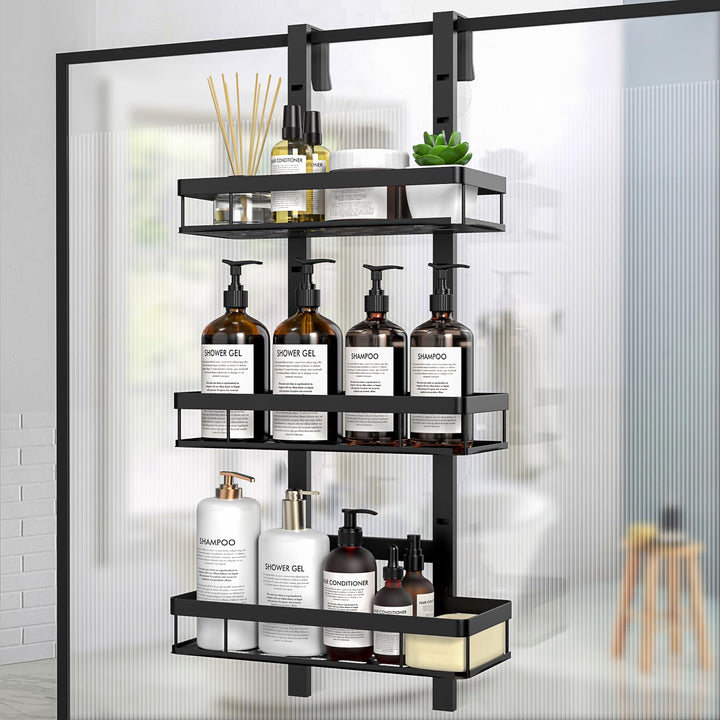 Diwoker Duschablage zum Hängen, Duschregal Ohne Bohren für Duschwand, Badezimmer Organizer mit 3 Dus