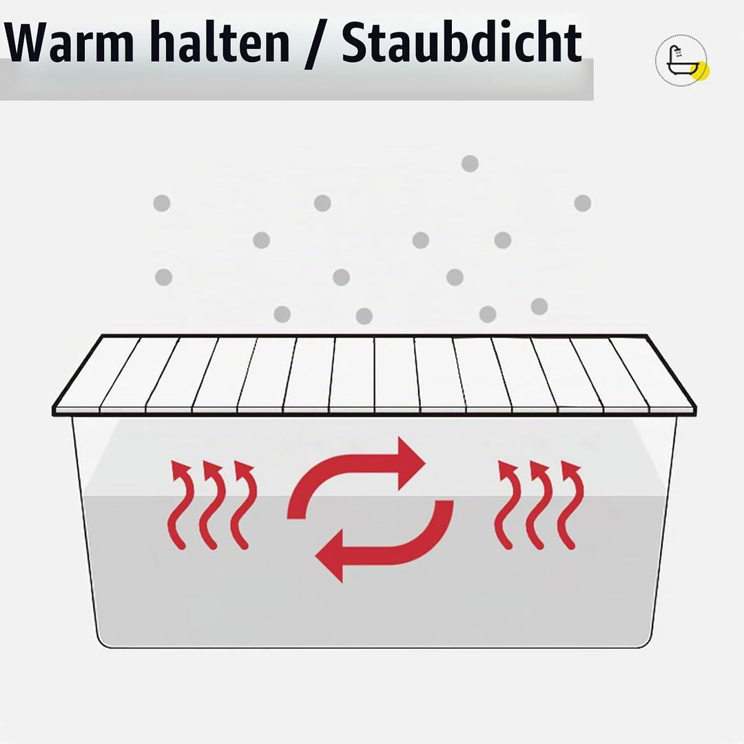badewannenablage badewannenabdeckung Faltbare aus PVC mit einem Gewicht von 40 kg, wasserdichtem Bad