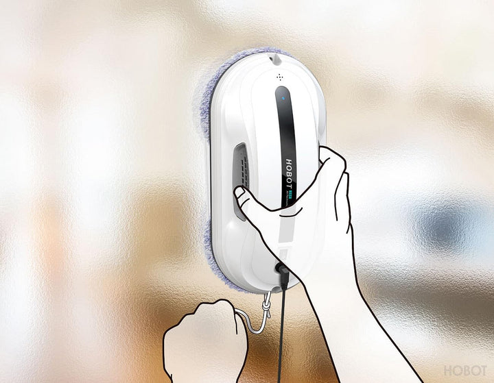 Sichler Haushaltsgeräte Fensterputz Roboter Akku: HOBOT-300 Fensterputz-Roboter mit Dual Wischer und