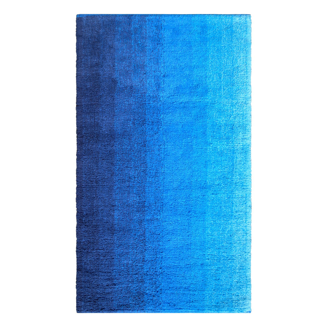 Dyckhoff Badteppich Colori, Blau, 55 x 65 cm, 100% Bio Baumwolle, GOTS 55 x 65 cm Blau, 55 x 65 cm B