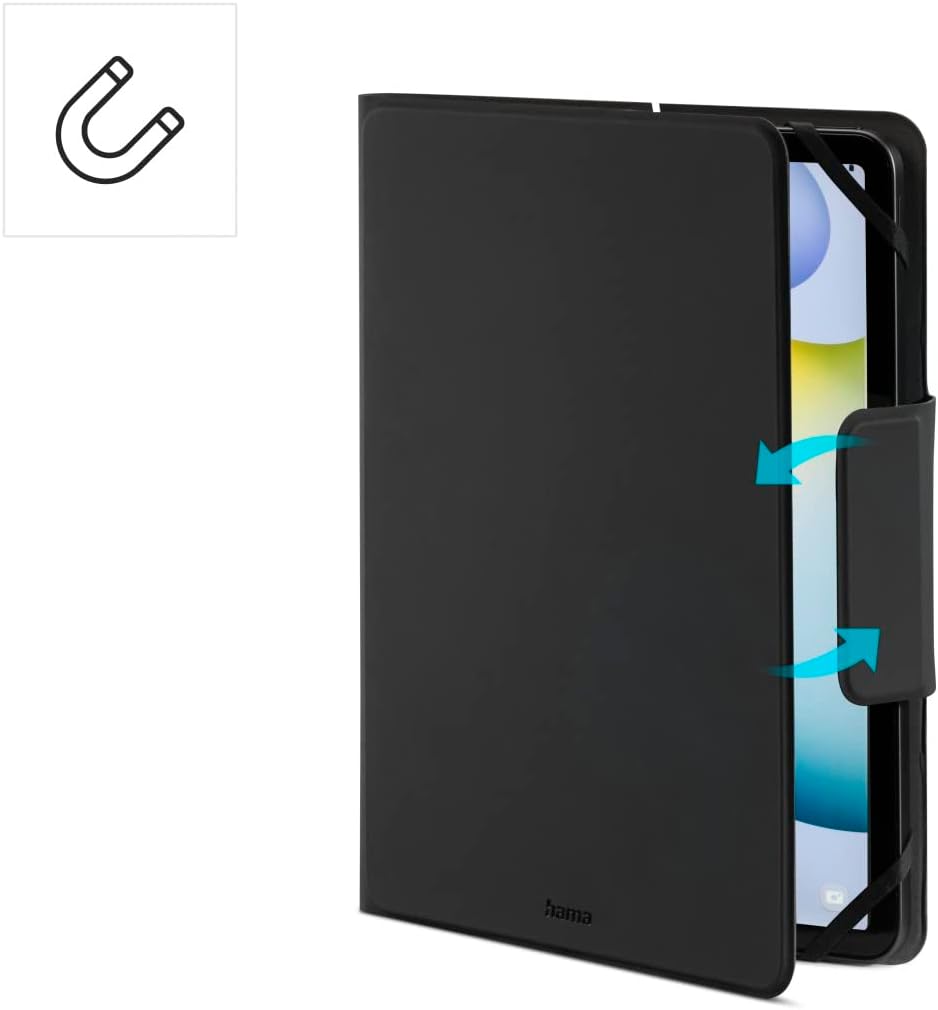 Hama Hülle mit Tastatur für Tablets 9,5 – 11“ (Bluetooth Tastatur mit Touchpad, Standfunktion, magne