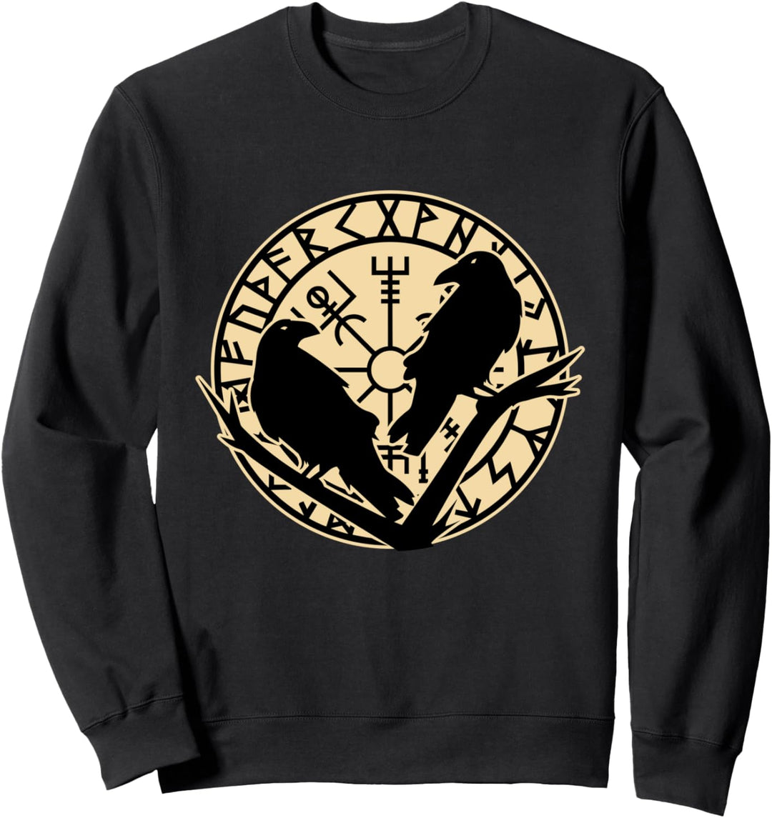 Raben Odins Huginn & Muninn - Nordmann & Wikinger Sweatshirt