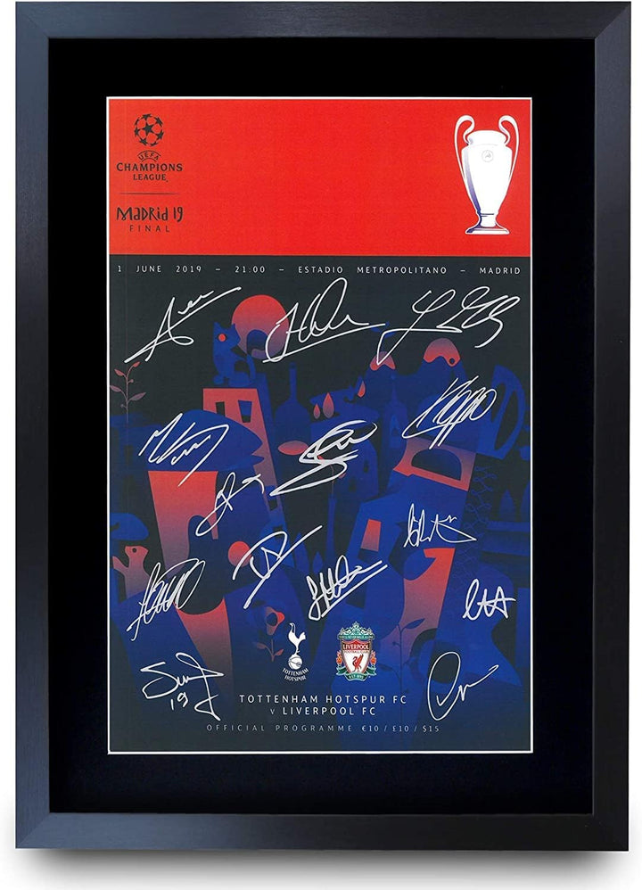 HWC Trading A3 FR Liverpool 6 x Final Program Poster 1977 1978 1981 1984 2005 2019 vollwertiges Team