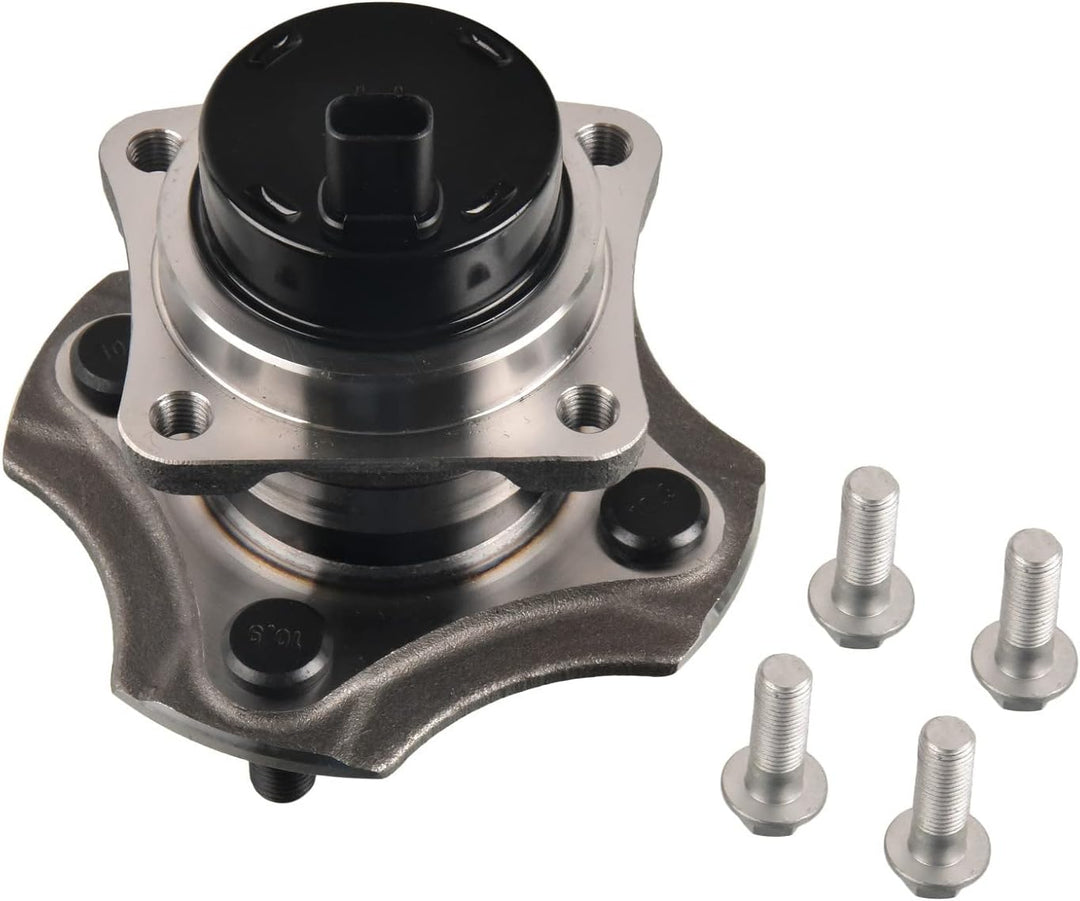 febi bilstein 31180 Radlagersatz mit Radnabe, ABS-Sensor und Befestigungsschrauben , 1 Stück