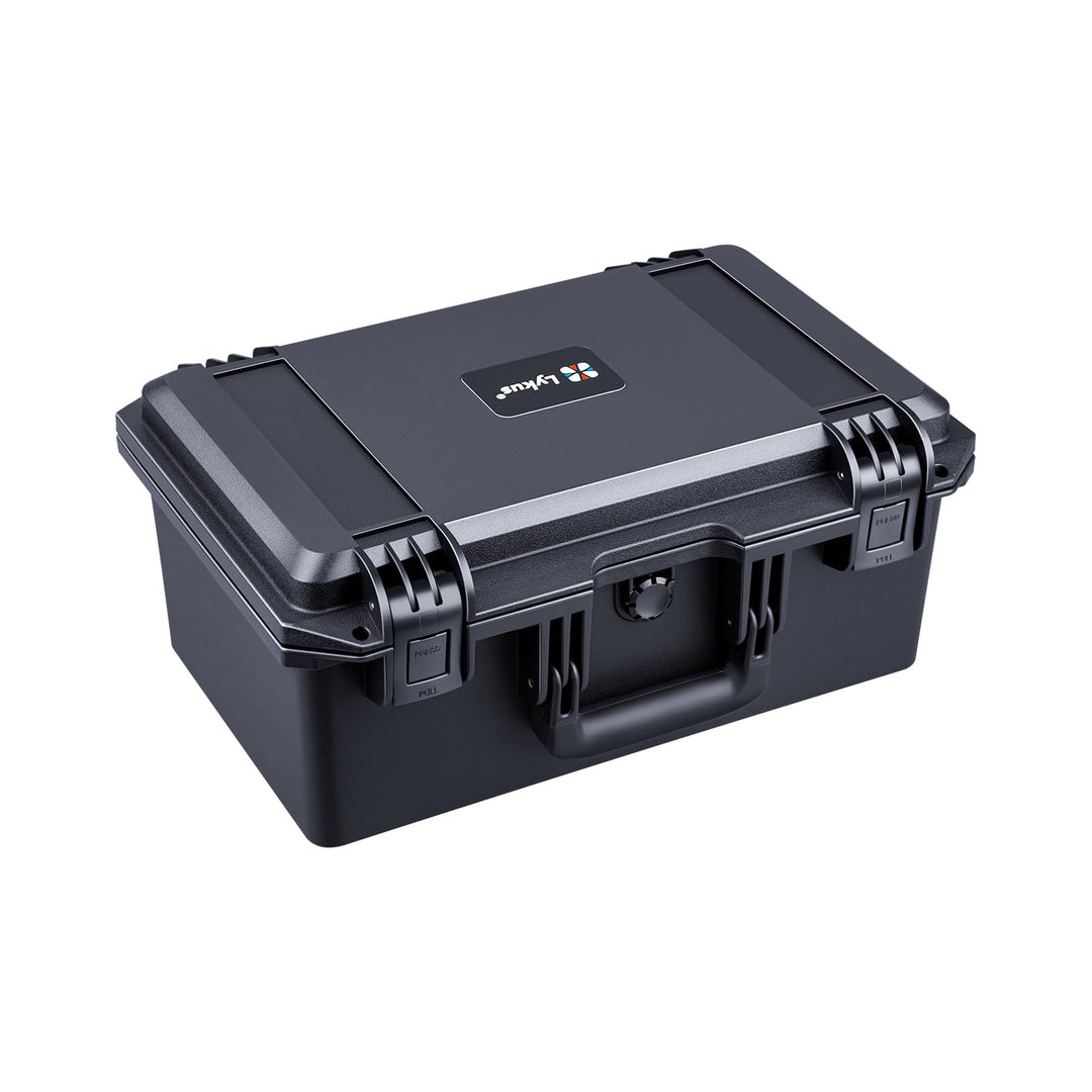 Lykus HC-3920 Wasserdicht Koffer mit anpassbar Rasterschaumstoff, Innengrösse 38,9x22,7x17 cm, Geeig