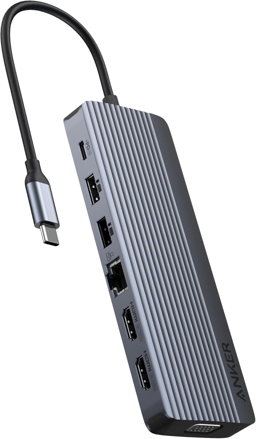 Anker Triple Display USB-C Hub (14-in-1), Dreifaches Display, 4K@60Hz HDMI mit 100W Max Power Delive
