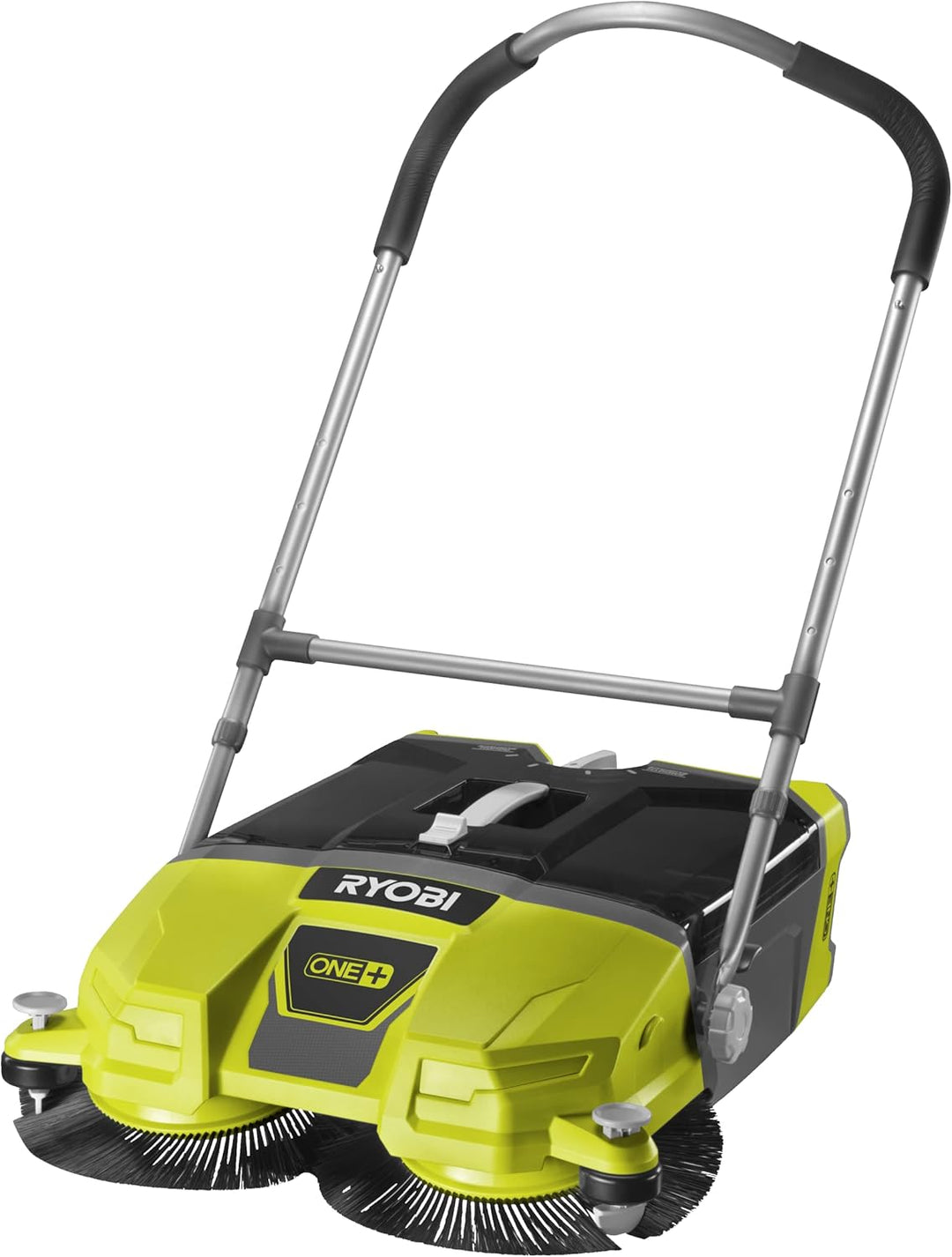 RYOBI 18 V ONE+ Akku-Kehrmaschine R18SW3-0 (Kehrbreite 53 cm, Kickschalter, Auffangbehälter 17 l, oh