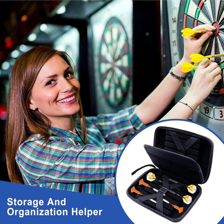 Dart Tasche, Dart Case Bietet Platz für 12 Darts und Besteht Aus Hartem Eva Dartpfeile mit Reissvers