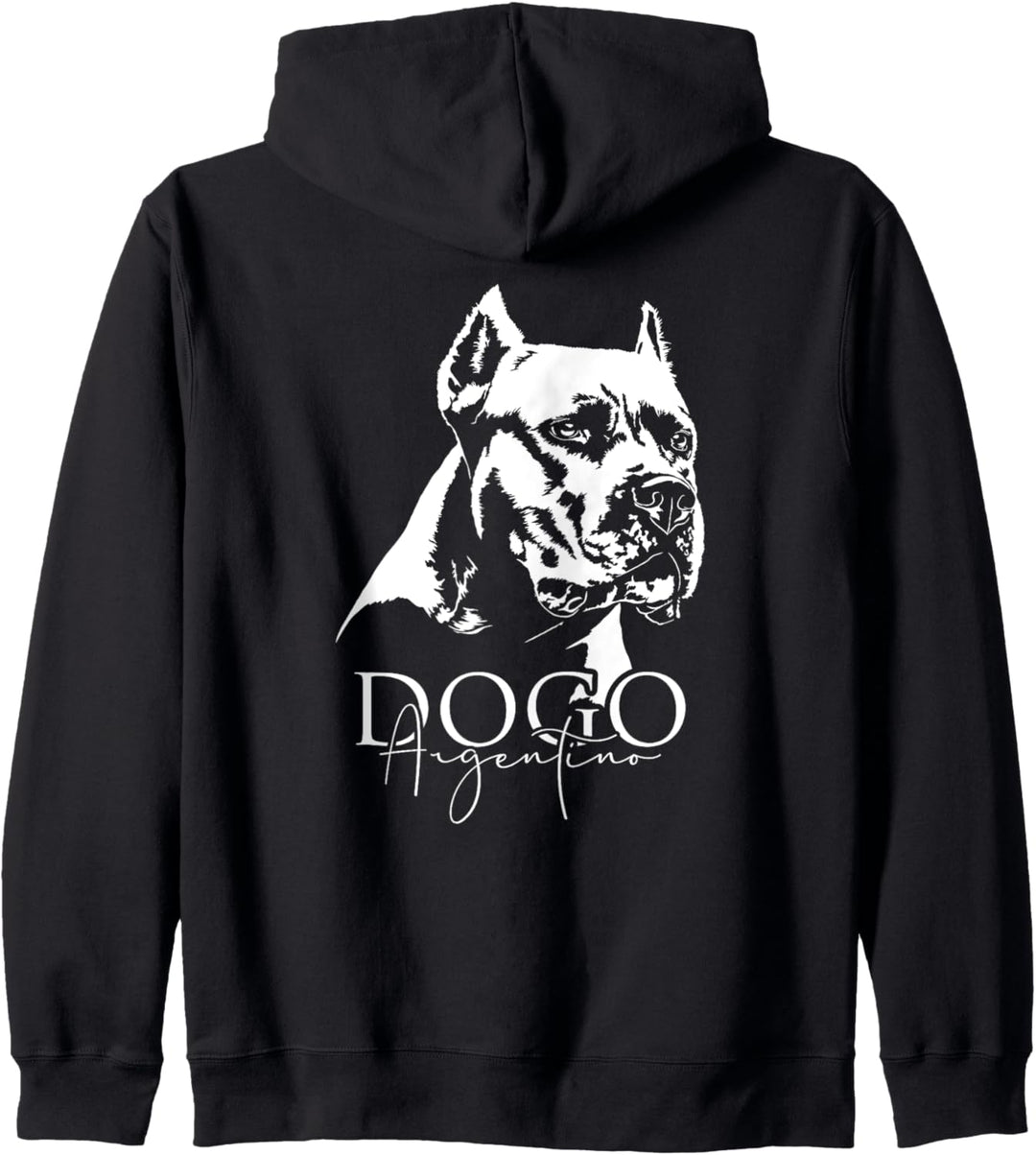 Dogo Argentino Hund Hunde Portrait Hundeportrait Hunde Kapuzenjacke