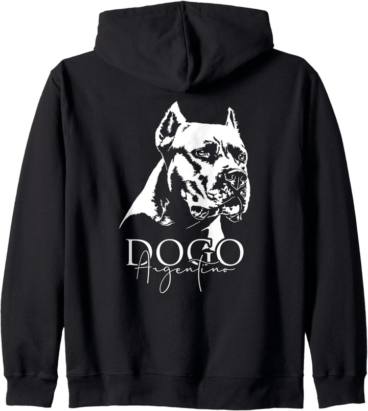 Dogo Argentino Hund Hunde Portrait Hundeportrait Hunde Kapuzenjacke