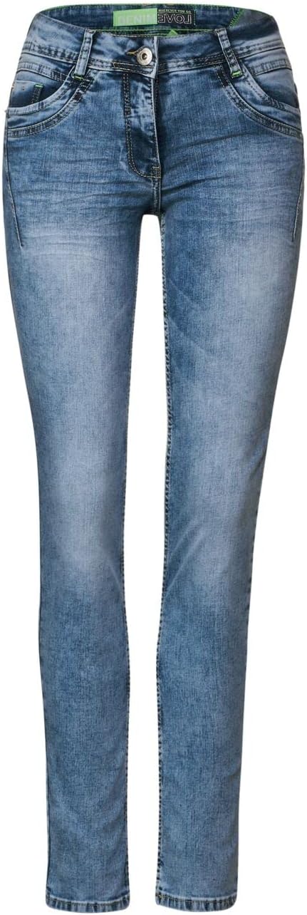 Cecil Damen Loose Fit Jeans 28W / 32L Authentic Used Wash, 28W / 32L Authentic Used Wash